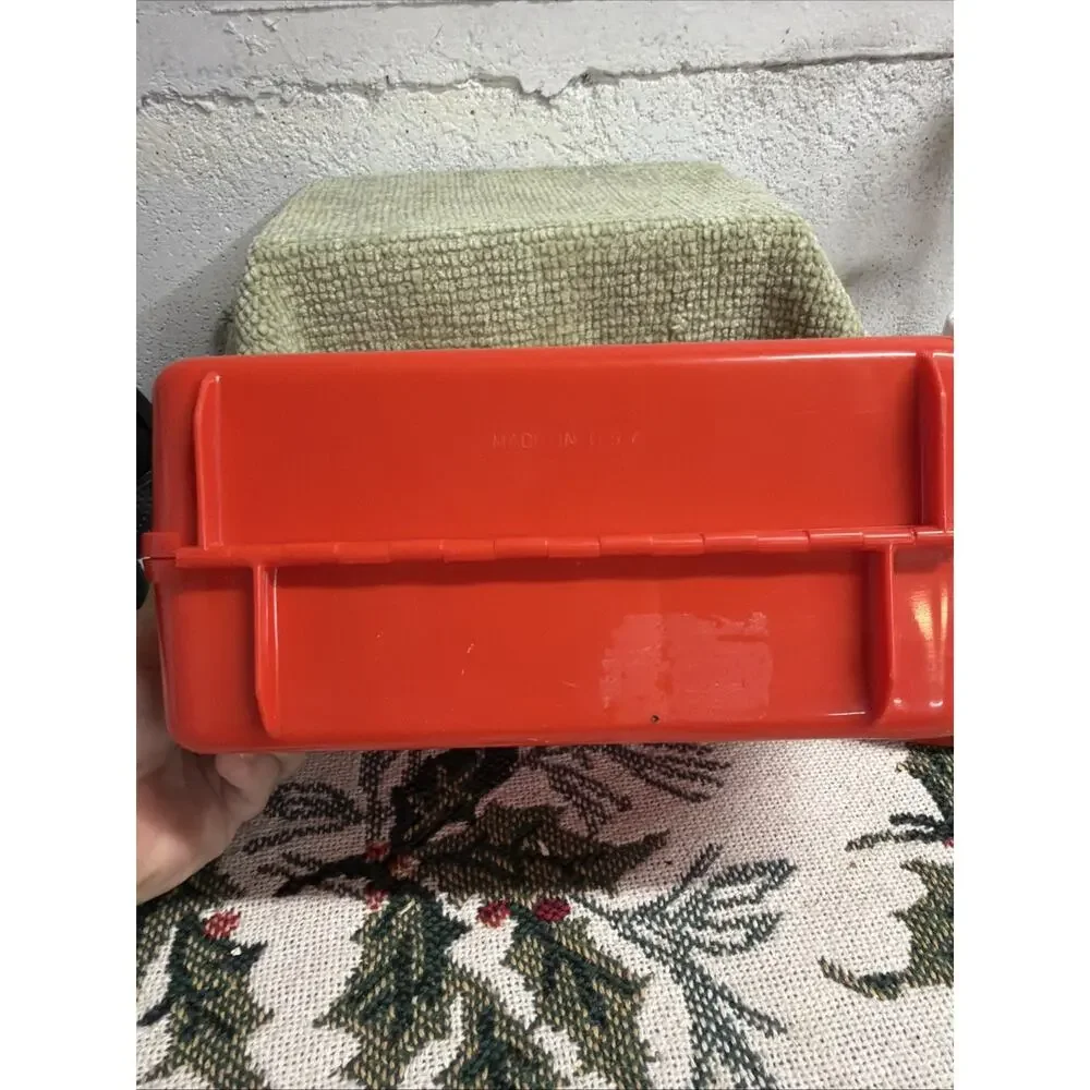 Vintage 1983 Plastic A-Team Lunchbox and Thermos Mr T Red Made In USA